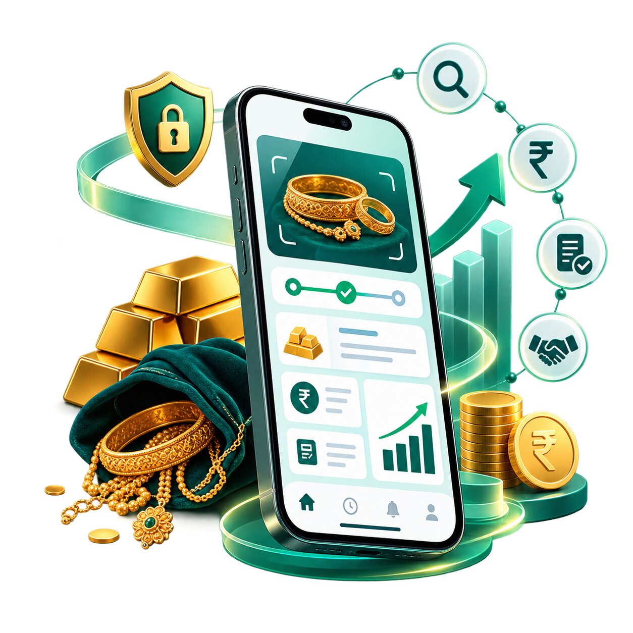 benefits of gold loan software management india