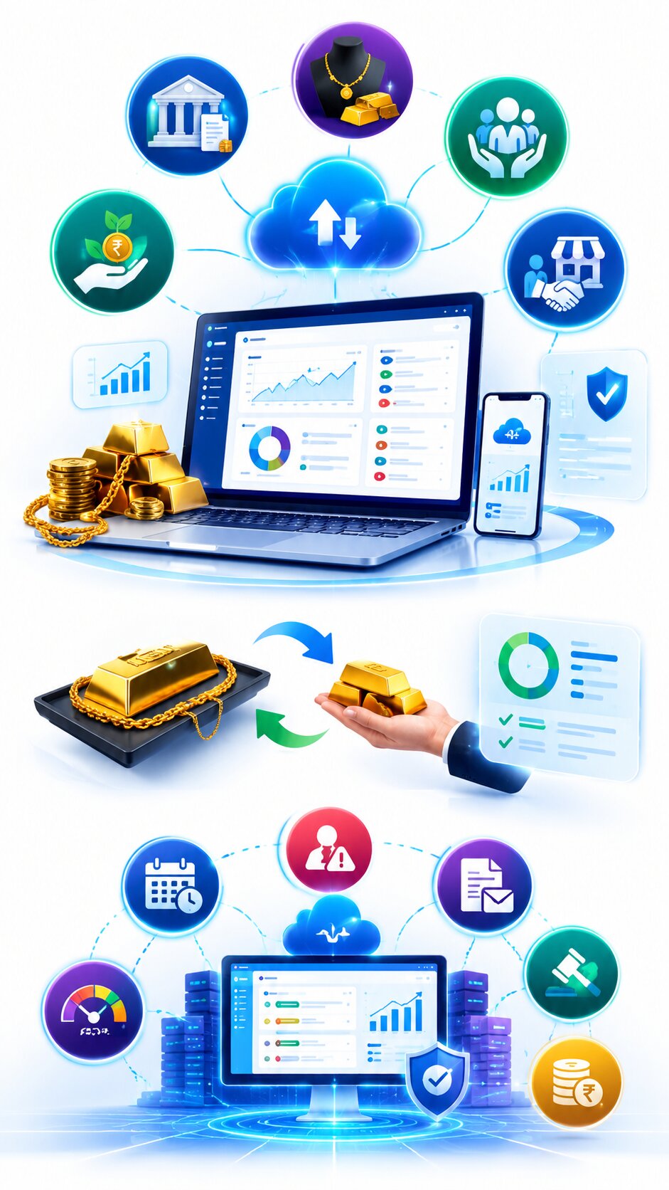 who can use gold loan software